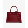 Verafied Womens Maroon Book Suede Tote Bag In Maroon