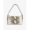 Verafied Womens Phython Hobo Leather Shoulder Bag