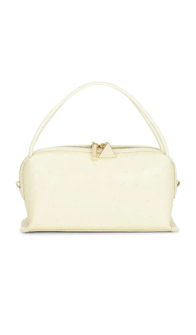 Verafied X Revolve Ostrich Cafe Mini Bag In Butter Yellow