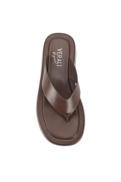 Verali Bouncer Ii Flatform Thongs In Brown