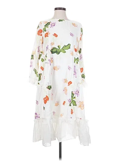 Pre-owned Verandah Cocktail Dress In White