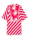Verandah Palm Panel Kaftan Dress