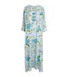 Verandah Embellished Hydrangea Maxi Kaftan In Multi