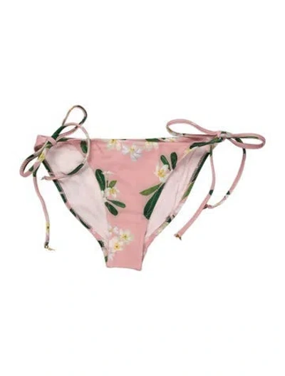 Pre-owned Verandah Floral Print Bottoms In Neutral