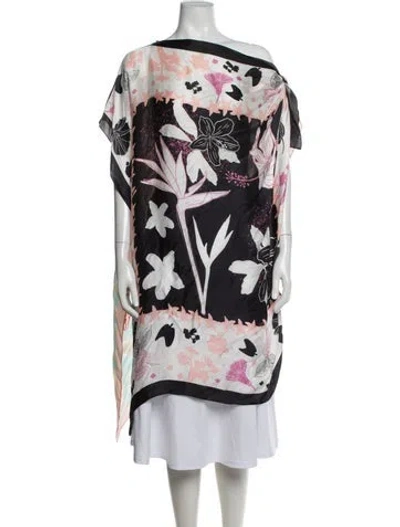 Pre-owned Verandah Floral Print Off-the-shoulder Top In Multicolor