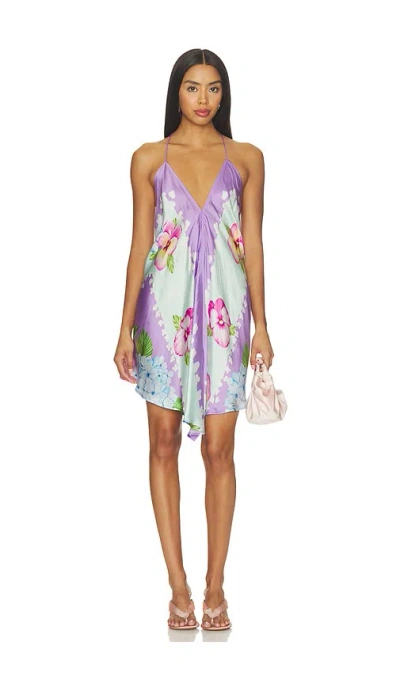 Verandah Handkerchief Mini Dress In Multi