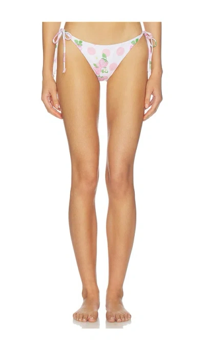 Verandah String Bikini Bottoms In Pink