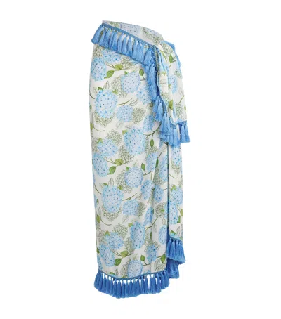 Verandah Tassel-trim Hydrangea Pareo In Multi