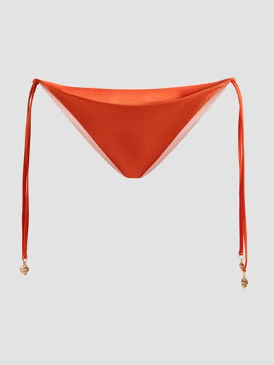 Verandah Women's Ammama Reversible String Bikini Bottoms In Orange