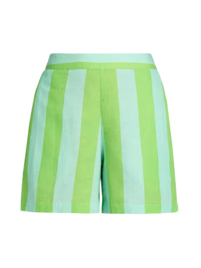 Verandah Women's Ammama Summer Linen-cotton Shorts In Multi