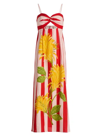 Verandah Women's Ammama Twist Draped Maxi Dress In Multi