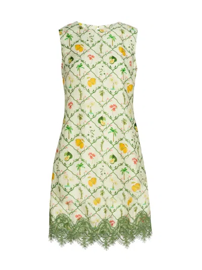 Verandah Women's Pushpanjali Botanical Shift Minidress