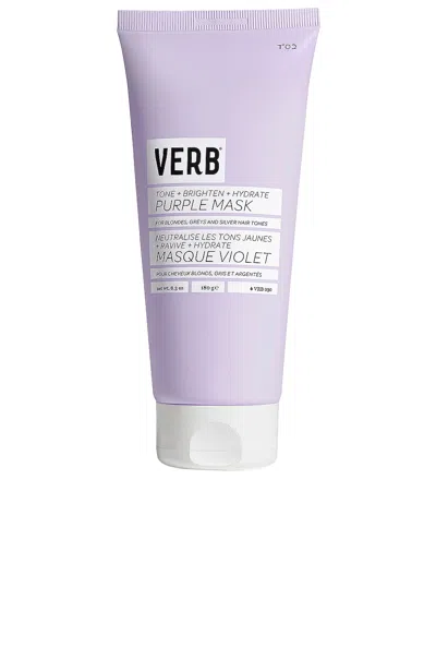 Verb Brighten And Toning Purple Mask For Blonde Hair In White