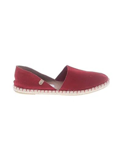 Pre-owned Verbenas Flats In Burgundy