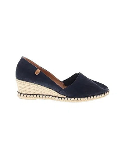 Pre-owned Verbenas Wedges In Blue