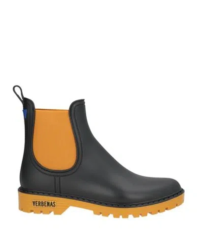Verbenas Woman Ankle Boots Black Size 8 Rubber