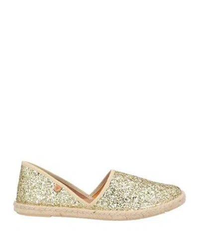 Verbenas Woman Espadrilles Gold Size 9 Textile Fibers