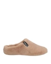 Verbenas Woman House Slipper Camel Size 6 Leather In Sand