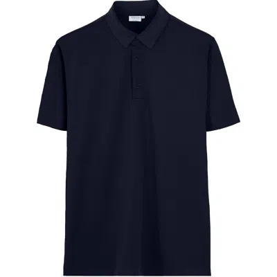 Vercate Men's Blue / Black Non Iron Polo Shirt - Navy In Blue/black
