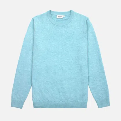 Vercate Men's Crewneck Pullover - Light Blue