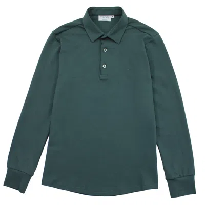 Vercate Men's Green Non-iron Polo Shirt - Turquoise