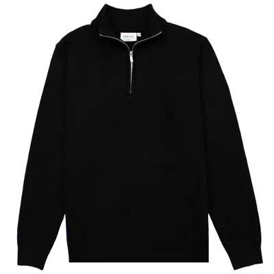 Vercate Men's Luxury Half Zip - Black