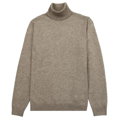 Vercate Men's Luxury Turtleneck - Brown