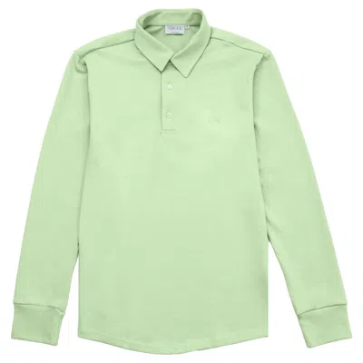 Vercate Men's Non-iron Polo Shirt - Green Lemon