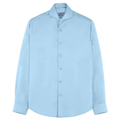 Vercate Men's Non Iron Shirt - Light Blue Twill