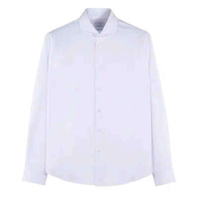 Vercate Men's Non Iron Shirt White - Cotton Satin