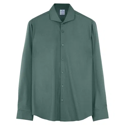 Vercate Men's Wrinkle-free Shirt - Green Bamboo