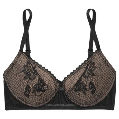 Verdant Intimates Women's Black Capsule Triangle Molded Bra