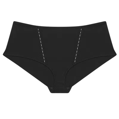 Verdant Intimates Women's Black Modal Air Boyshort