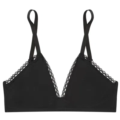 Verdant Intimates Women's Black Modal Air Triangle Bra