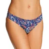 Verdelimon Tunas Womens Printed Hipster Bikini Swim Bottom In Blue