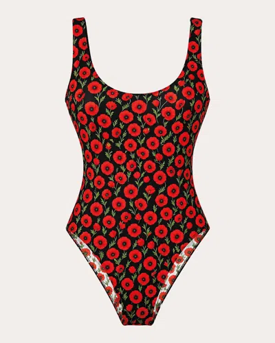 Verdelimon Women's Acacia Floral Reversible One-piece Polyester In Multi
