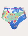 Verdelimon Women's Banes Careyes High-waist Bikini Brief Polyester