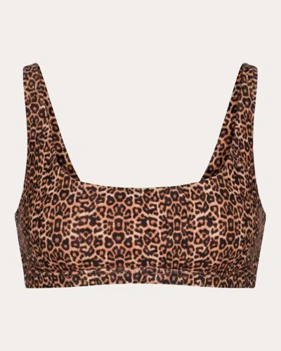 Verdelimon Women's Bliss Leopard Bikini Top In Animal Print