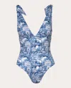Verdelimon Women's Brigitte Printed Knot Detail Swimsuit
