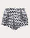 Verdelimon Women's Jane Floral Mesh Boyshort Bikini Brief