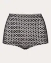 Verdelimon Women's Jane Floral Mesh Boyshort Bikini Brief