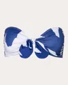 Verdelimon Women's Malibu Palms Strapless Bikini Top