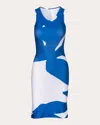 Verdelimon Women's Mini Palms Sleeveless Bodycon Mini Dress