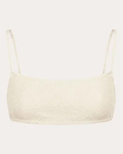 Verdelimon Women's Pomona Textured Bikini Top In Neutral