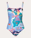 Verdelimon Women's Sumatra Acapulco Printed Swimsuit Polyester