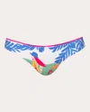 Verdelimon Women's Tunas Careyes Printed Low-rise Bikini Brief Polyester