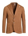 Verdera Man Blazer Camel Size 44 Cotton, Elastane In Multi