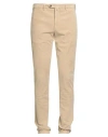 Verdera Man Pants Beige Size 38 Cotton, Elastane In Sand