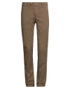Verdera Man Pants Brown Size 30 Cotton, Elastic Fibres