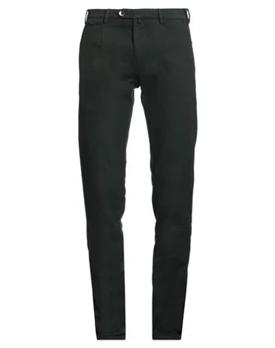 Verdera Man Pants Dark Green Size 34 Cotton, Elastic Fibres